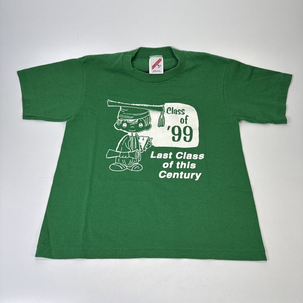Vintage 1999 Kids Graduation T Shirt Class of 99 Last Class of the Century USA
